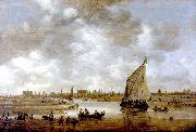 Jan van  Goyen View of Leiden from the Northeast Spain oil painting artist